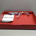 Hard Cover Hood with Temperature Gauge for Blackstone 22 inch Table Top Griddle, 5011 Griddle Hood for Blackstone 22" Grill, Red