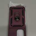 Janmitta Compatible with Moto G Power 5G 2026/2025 Case Built in Slide Camera Lens Cover+Screen Protector+Finger Ring Holder Kickstand,Heavy Duty Shockproof Full Body Protective Phone Cover,Red