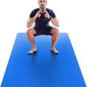 Large Workout Mat - 10mm Extra Thick Exercise Mat & Wide Yoga Mat, 72"x32" | Carry Bag Included, Non-Slip Textured TPE, Reversible Design, Home Workouts, Pilates, HIIT and Stretching