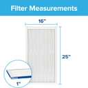Filtrete 16x25x1 AC Furnace Air Filter, MERV 13, MPR 2200, Elite Allergen, Bacteria & Virus Filter, 3-Month Pleated 1-Inch Electrostatic Air Cleaning Filter, 6-Pack (Actual Size 15.69x24.69x0.78 in)