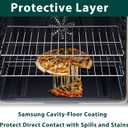 DG61-00570A Oven Bottom Liner Replacement Parts for Samsung Gas Range Liners Bottom Plate Floor Samsung NX58R5601SS/AA NX58M6630SS/AA Convection Oven Cavity-Floor Coating Bottom Pan Tray 1 Pcs