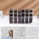 Belt Organizer, Acrylic 12 Compartments Belt Container Storage Holder, Acrylic Belt Display Storage Box, Clear Belt Display Case for Closet Tie and Bow Watch Jewelry Bracelets Ring Cosmetic