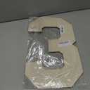 Wooden Letters and Numbers 17 Inch, Big Wooden Number 3 Shape Cutout Vintage Sports Style Unfinished Wood Alphabet Numbers for Wall Decor Nursery Name Painting Crafts Party Room Home Decoration