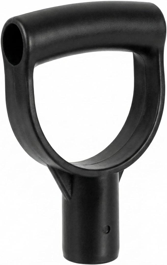 QWORK Shovel Grip Handle, 1-1/8" Inside Diameter PVC D-Shaped Grip Shovel Handle Replacement for Digging Raking Tools