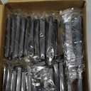 Ravinte 30 Pack Solid 3 Inch Center to Center Slim Square Bar Drawer Handles Kitchen Cabinet Handles Black Drawer Pulls Kitchen Cabinet Hardware Matte Black Dresser Pulls for Cupboard