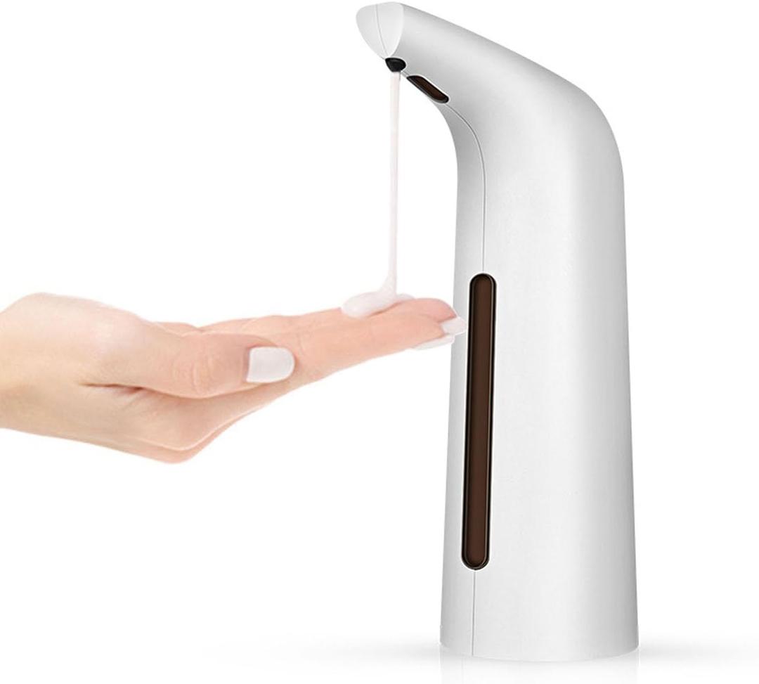Touchless Automatic Soap Dispenser for Bathroom and Kitchen, Liquid Hand Soap Dispenser, IPX6 Water-Resistant, 14 fl oz (White)