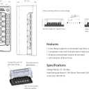 6 Way Fuse Block Automotive Boat Marine Car Camper Trailer RV Motorhome Solar Power Fuse Box 12V - 32V Red LED Indicator
