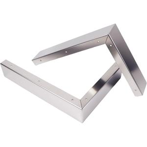 2.95"W Microwave Filler Kit for 10.75"D Gaps - Stainless Steel Trim Replaces Whirlpool 8171339, GE JVM1790 - Over-Range Microwave Cabinet Gap Cover 15.75"H (2-Pack)