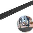 0.6" Rise Threshold Ramps for Doorways, 2000 Lbs Load Capacity, 35.5" Wide Natural Rubber Power Wheelchair Ramp is Adjustable and Cuttable for Doorways, Curb, Sweeper, Power Scooters, Bathroom