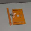 Router Table Insert Plate, Plastic Router Insert Plate, Small Router Base Plate Woodworking Router Flip Plate with Pre-Drilled Holes for Trimming Machine (Yellow)