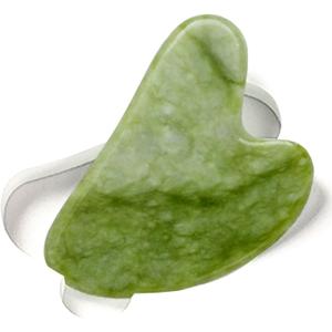 5 x ROSELYNBOUTIQUE Healing Crystal Gua Sha Facial Tools - Guasha Tool for Face Massager Self Care Gifts for Men Women (Jade Green)