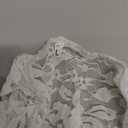 JustVH Maternity Off Shoulder Ruffle Sleeve Lace Wedding Gown Maxi Photography Dress for Photo Shoot Dress White, Large
