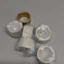 DII Basic Napkin Ring Collection Decorative, Gold, One Size, 6 Count