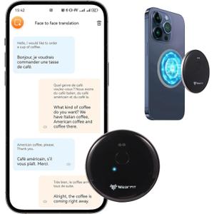AI Language Translator Device, Instant Translator 2025, Support 148+ Languages for Voice/Photo/Video/Recording Translation,45days Standby, Traductor for Business, Study & Travel