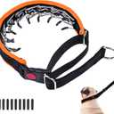 Heavy Duty Nylon No Pull Dog Collar with Buckle, Adjustable Anti Pull Reflective Slip Collar for Large Medium Small Dogs - M Orange (M (15"-23" Neck, 1.5" Wide))