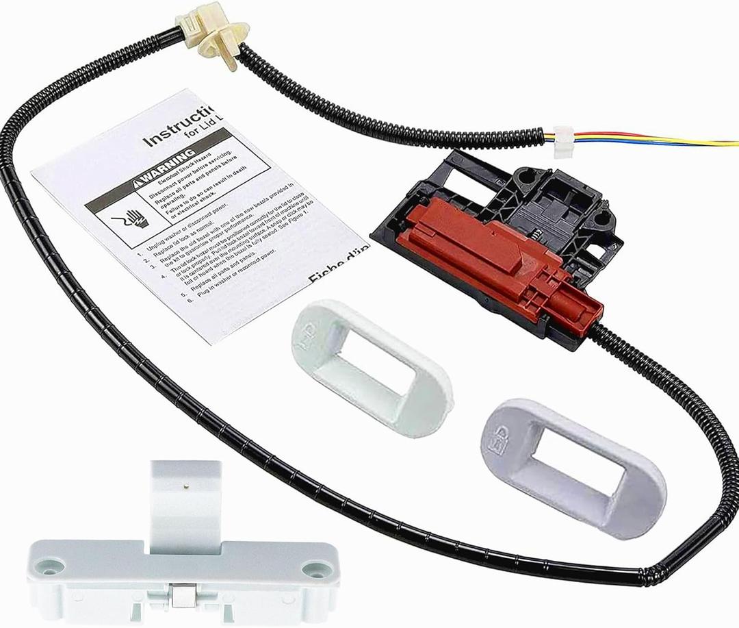 W10404050 W10238287 Washer Lid Lock Latch W10240513 Lid Strike Compatible with May-tag Centennial Whir-lpool Cabrio A-mana Washing Machine Replace AP5263307 W10744659 PS349762 by TOMOON