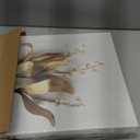 Biuteawal 3 Piece Grey Gold Wall Art White Flower Gold Leaf Canvas Painting Floral Picture Art Prints Mininalist Plant Botanical Artwork Home Bathroom Office Bedroom Decor Framed Ready to Hang