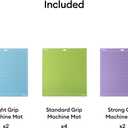 Cricut Cutting Mat Variety Pack (8 Count, 12in x 12in) - for Explore & Maker Machines - Includes 4 StandardGrip, 2 LightGrip, 2 StrongGrip