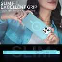 2 x BENTOBEN for iPhone 16 Pro Case [Compatible with Magsafe] Magnetic Matte Phone Case iPhone 16 Pro Translucent Slim Thin Shockproof Women Men Protective Cover iPhone 16Pro 6.1" 2024, Lake Blue