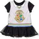 Harry Potter Gryffindor Ravenclaw Girls Cosplay T-Shirt Dress Leggings and Headband 3 Piece Outfit Set Little Kid to Big Kid