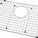 Serene Valley Sink Bottom Grid 21" X 13", Rear Drain with Corner Radius 2", Sink Protector SVM2113R