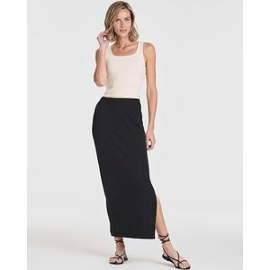 Women's Ribbed High Waisted Maxi Skirt, Pack 2, Size M