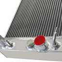 Aluminum Radiator for 1991-2001 Jeep Cherokee XJ Comanche 4.0L AA5052 Direct Fit w/ CNC Cap & Trans Cooler Core 31"x11.125" Inlet 1.25" Outlet 1.5" TIG Welded Significantly More Cooling