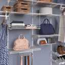 ClosetMaid Wire Hanging Shelf Basket for Storage, Organization in Closet or Pantry, No Assembly or Installation, Durable, White