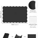 Fluxynara Scalloped Felt Bulletin Board, 35.4"x23.6", Black