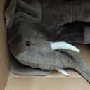 Melissa & Doug Giant Elephant - Lifelike Stuffed Animal (Over 3 feet Long), 26.4 x 18.5 x 11.8
