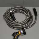 TheFitLife Flexible Metal Garden Hose - Upgrade Leak and Fray Resistant Design, Stainless Steel Water Hose with Solid Fittings and Sprayer Nozzle, Lightweight Kink Free Durable Easy Storage (75 FT)