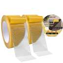 WINNOW Heavy Duty Double Sided Rug Tape 2 Inch x 66 Feet  Carpet Tape Gripper for Wood, Tile & Carpet, NonSlip, Strong Hold, Removable, 2 Rolls