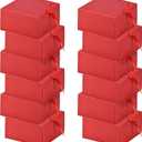 HUAPRINT 12 Sets Red Gift Boxes with Lids,8x8x4 inches Gift Paper Box Wrap for Bridesmaid Proposal, Wedding, Packaging, Present, Birthday, Cupcake Boxes, Crafting, Valentine's Day