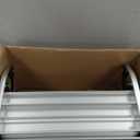 RV Steps, 2-Step, Manual Retractable RV Steps, 400 LBS Load Capacity, Foldable Aluminum Alloy Camper Steps, Thickened Steel Plate Trailer Steps, Non-Slip Design, Ideal for RV, Trailer, Camper (Silver)