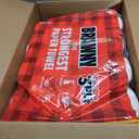 Brawny Tear-A-Square 3-Ply Paper Towels, 12 Double Rolls = 24 Regular Rolls, Strong, Absorbent, and Durable with 3 Sheet Sizes