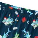 Tebbis Cozy Pajamas For Little/Big Boys Blue Shark Pattern Long Sleeves Holiday PJs Set Kid Size 6-18 (10)