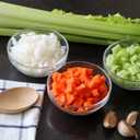 3 Sizes of Clear Glass Bowls, 2.5, 3.5 & 8.5 oz, Small Prep Bowls for Salt, Herbs, Spices and Dry Ingredients, Set of 12