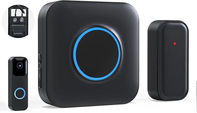 BITIWEND Wireless Doorbell Chime for Blink  Compatible with Blink Video Doorbell and Blink Video Doorbell (2nd Gen) with Wired Transmitter (1 Video Doorbell Extender 1 Receiver）