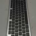 TECKNET Bluetooth Keyboard Rechargeable, 4-Device Free Switching (2.4G+BT), Ultra-Slim Full Size Wireless Keyboard, Quiet Typing, for PC/Laptop/Smart TV/Phone, Adjustable Stand, 12 Multimedia Keys (Silver&Grey)