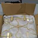 12.6" Children Gold Clothes Hangers with Clips,10 Pack,Newborn Kids Non Slip Durable Space Saving Clothes,Standard Hangers Heavy Duty Saving Space