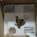 Lighceac 17.7" Gold Semi Flush Mount 2-Tier Crystal Ceiling Light Fixtures for Dining Room Modern Industrial 8-Light Chandeliers Lighting for Bedroom Entryway Hallway Kitchen Island Living Room Foyer - Missing Hardware