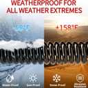 Skrizcable 16/3 13A 125V 1625W 15 FT Outdoor Extension Cord Waterproof, Weatherproof & Flame Retardant Black 3 Prong Power Cord Outside for Lawn & Garden,125 VAC 16AWG SJTW, ETL Listed