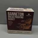 Superbaking 2 pcs Banneton Bread Proofing Basket, 9" Splinter-Free Round Rattan Bread Basket with Liners, Sourdough Starter Kit, Sourdough Bread Baking Supplies & Sourdough Kit, Bread Making Tools