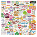 100 Pcs Holographic Positive Affirmation Stickers for Adult Women Teens, Waterproof Vinyl Motivational Inspirational Quote Stickers for Water Bottle Journal Vision Board Computer Laptop Phone