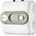 Electric Mini Tank Water Heater-2.5 Gallon Under Sink Instant Hot Water for RV, Camper, Kitchen, Food Truck, 120V 1500W, Wall or Floor Mounted (Gray)