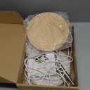 LORDEM Bamboo Grow Light for Indoor Plants, Full Spectrum LED Plant Grow Light, Height Adjustable Growing Lamp with Auto Timer 4H/8H/12H, 4 Dimmable Levels, Ideal for Large Tall Plants, 2 Pack (Bamboo-6.3in)