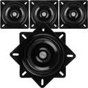 4 Pack 7 Inch Heavy Duty Bar Stool Swivel Replacement for Recliner Chair 360 Swivel Replacement Seat Swivel Base Square Rotating Swivel Plate for Recliner Chair & Bar Stool with 220 Pound Capacity