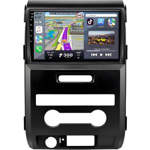 for Ford F150 Radio Upgrade 2009-2012: Android 14 Car Stereo with Wireless CarPlay & Android Auto - 9 Inch Touchscreen GPS Navigation Head Unit with Bluetooth 4+64G
