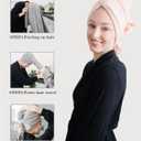 ROLSHOL 2 Packs Large Microfiber Hair Towels for Women, Super Absorbent & Quick Dry Hair Towel Wrap for Curly Hair Long & Short Hair- Anti-Frizz Hair Turbans for Wet Hair - 27.5''*39.4''