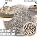 Muddy Mat Cloud K-9 Bed for Dogs & Cats, Soft & Relaxing Donut Dog Bed, Chenille Material, Removable Cover, Washable & Dryer SafeBeige Large(40'x40')